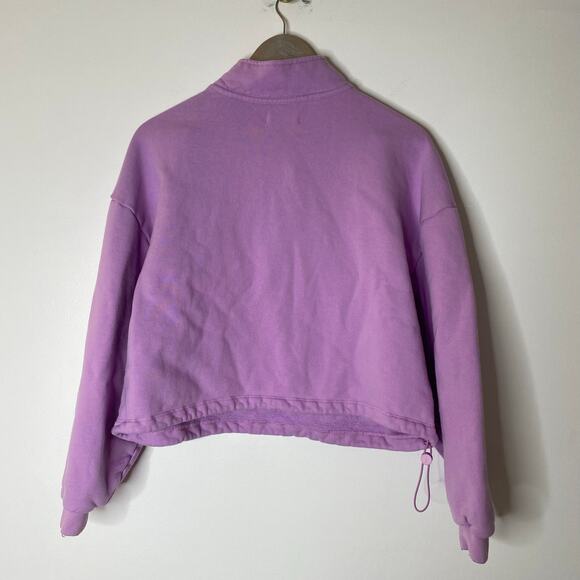 SET ACTIVE Heavyweight Sweats Half Zip Embroidered Logo Pullover Small - Picture 7 of 8